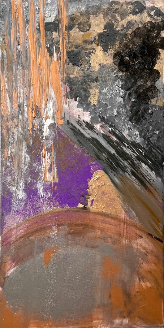 bridge, 2023, Acrylic, 100 × 50 × 2 cm
