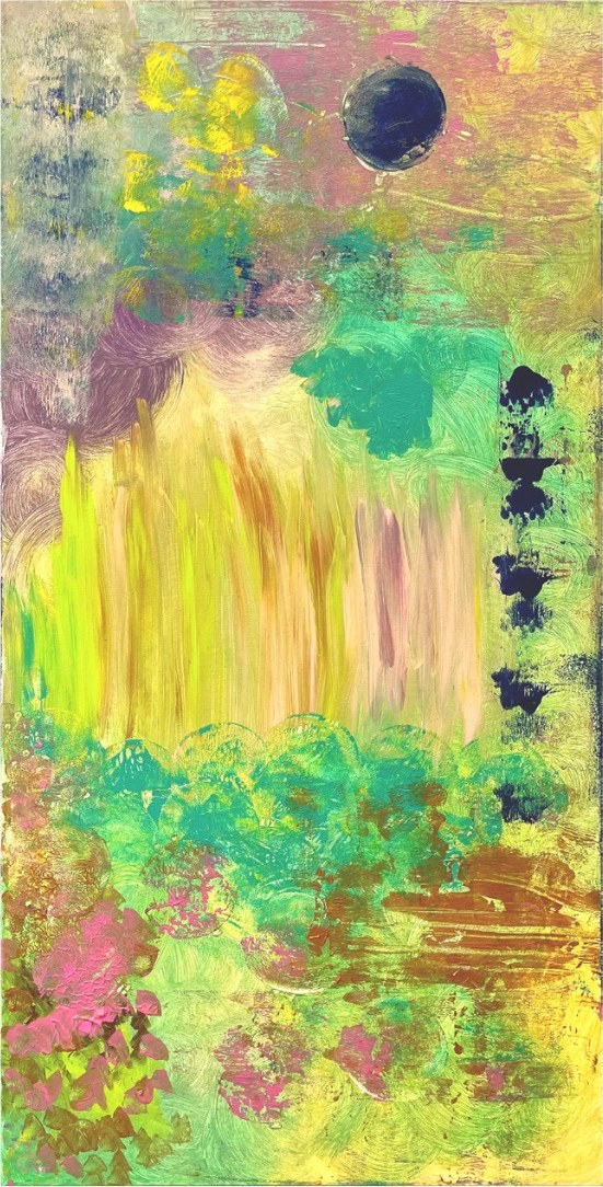 lightfall, 2022, Acrylic, 120 × 60 × 2 cm