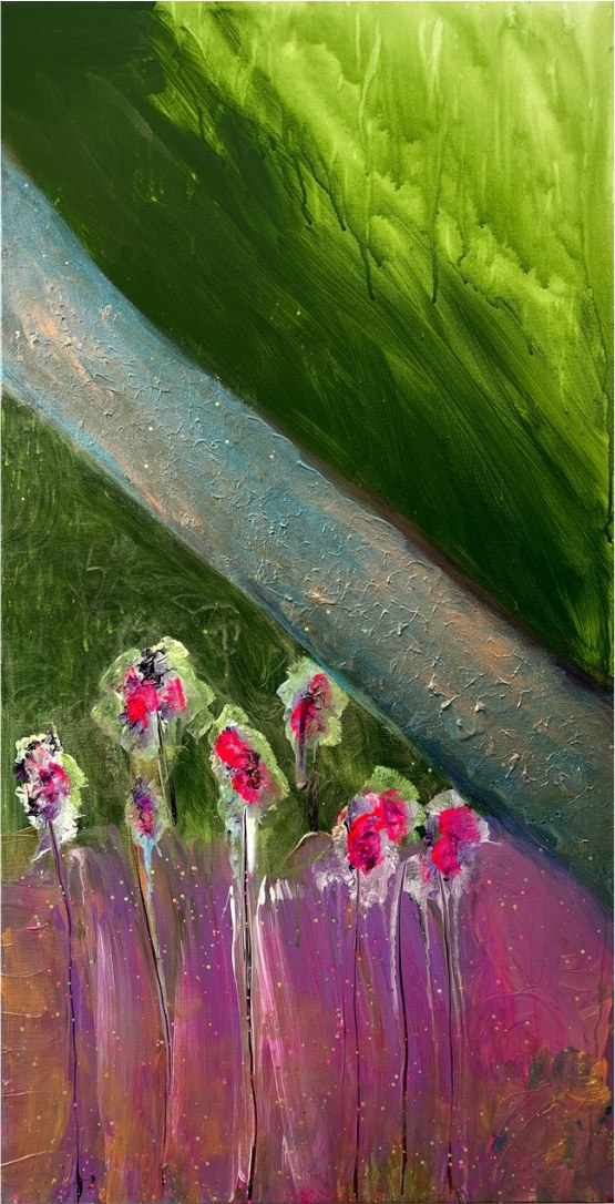 beautiful things, 2022, Acrylic, 100 × 50 × 2 cm