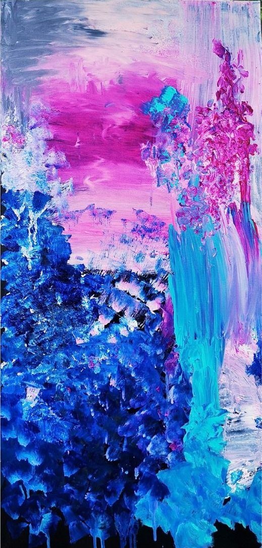 ariel, 2023, Acrylic, 100 × 50 × 2 cm