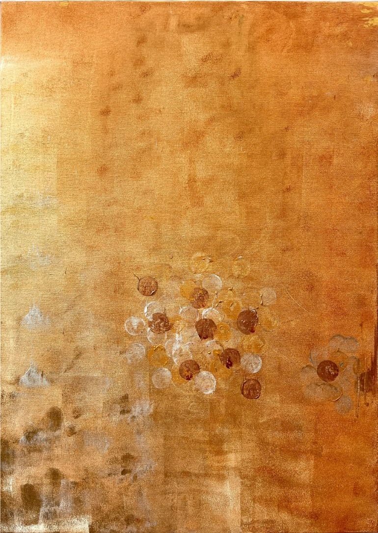 golden hour, 2022, Acrylic, 100 × 70 × 2 cm