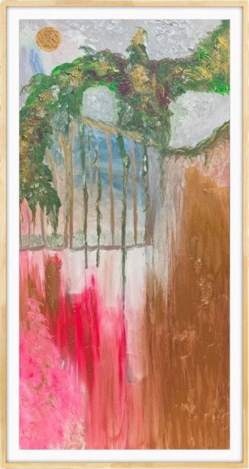 heaven like earth, 2025, Acrylic, 120 × 60 × 3,5 cm