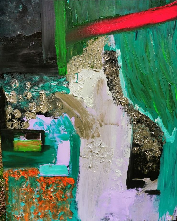 myself, 2024, Acrylic, 100 × 60 × 2 cm